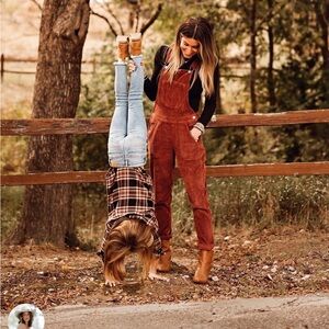 American Eagle Corduroy Overalls